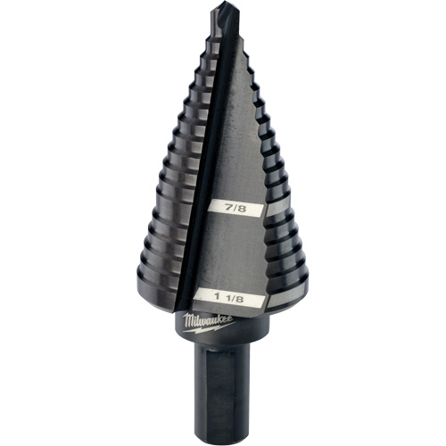 #9 Step Drill Bit, 7/8" - 1-1/8" , High Speed Steel GTA Hardware Inc