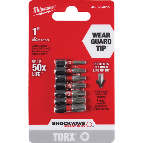 Jeu d'embouts Shockwave 1" Impact Duty Torx GTA Hardware Inc