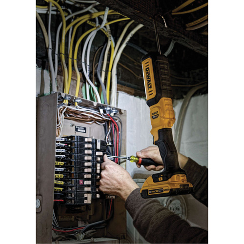 Max Cordless Hand-Held Area Light, LED, 500 Lumens, 3 Hrs. Run Time, Rechargeable Batteries, Not Included GTA Hardware Inc
