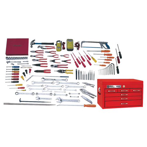 Electricians Master Set With Top Chest, 114 Pieces GTA Hardware Inc