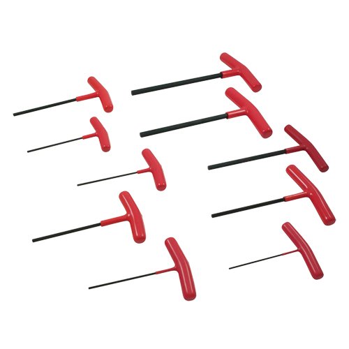 T-handle Hex Key Set, 10 Pcs., Imperial GTA Hardware Inc
