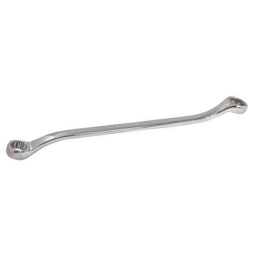 Box Wrench, 12 Point, 1/2" x 9/16", 15° Offset, Chrome Finish GTA Hardware Inc