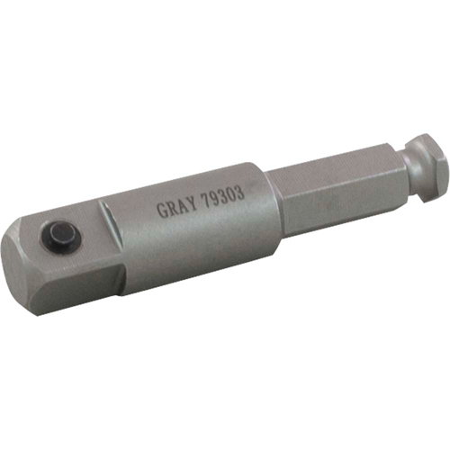 Male Hex Extension, 1/2" Drive, 3" L GTA Hardware Inc