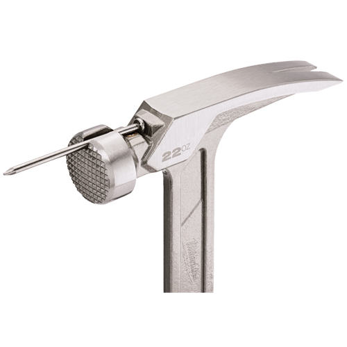 Milled Face Framing Hammer, 22 oz., Solid Steel Handle, 15" L GTA Hardware Inc