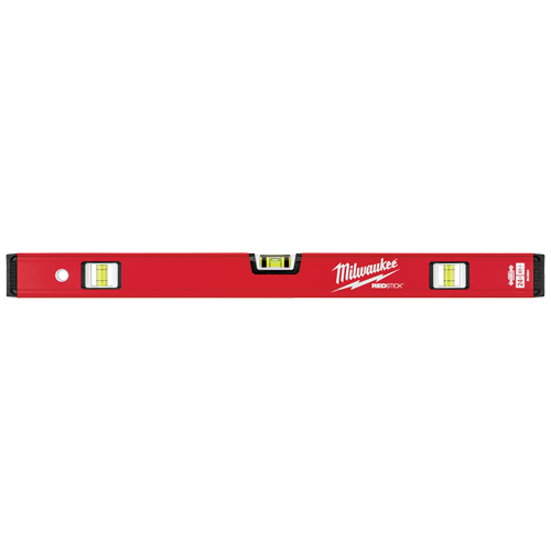 Redstick Compact Level, Box, 2' L, Steel, 3, Non-Magnetic GTA Hardware Inc