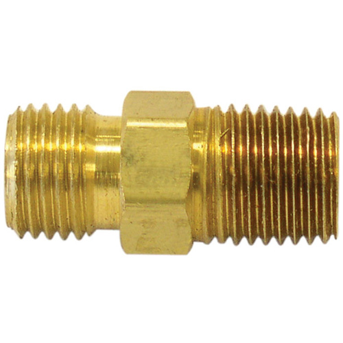 Reducer/Adapter Fitting, 3/8" x 1/4" Dia, Brass GTA Hardware Inc
