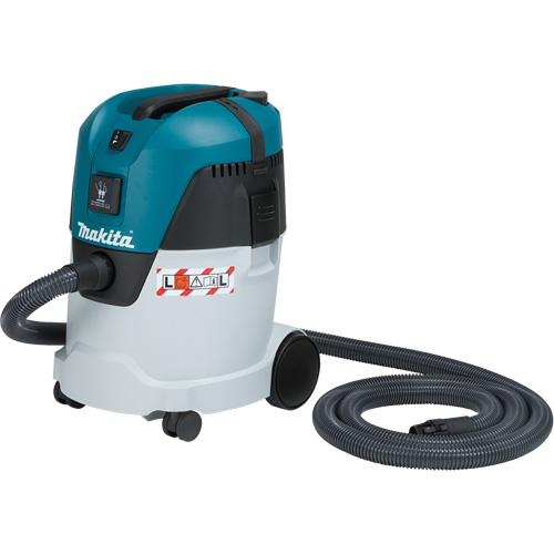 L Class Push & Clean Compact Dust Extractor, Wet-Dry, 1.34 HP, 6.6 US Gal. (25 Litres) GTA Hardware Inc