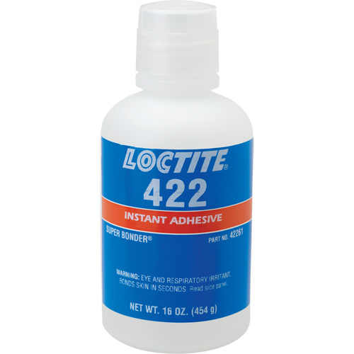 422 Super Bonder&reg; Instant Adhesive, Clear, Bottle, 16 oz. GTA Hardware Inc