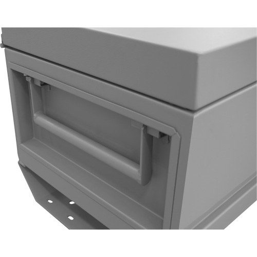 Boîte de rangement pour le chantier, 32" x 19" x 17-13/16", Acier, Gris GTA Hardware Inc