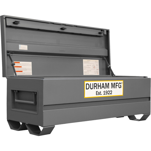 Boîte de rangement pour le chantier, 60" x 24" x 22-3/4", Acier, Gris GTA Hardware Inc