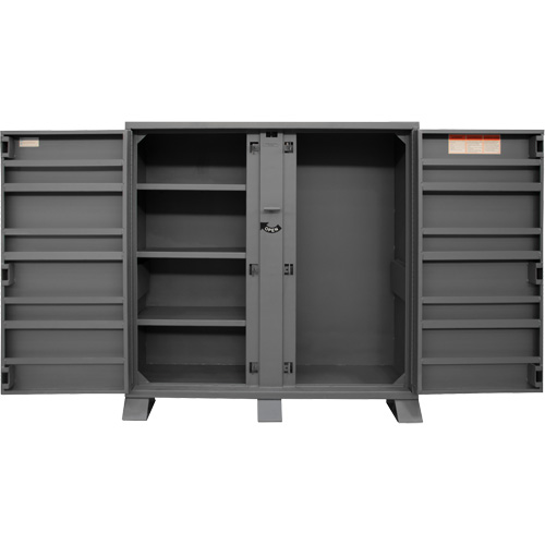 Armoire de rangement avec tablettes pour le chantier, Acier, 47,5 pi³, Gris GTA Hardware Inc