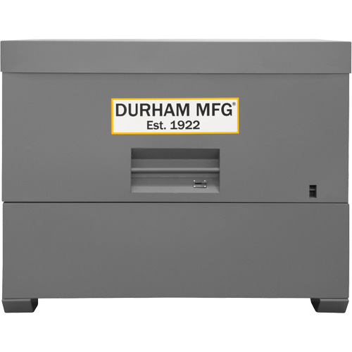 Piano Style Jobsite Storage Box, 60-1/2" W x 34-3/4" D x 49-3/8" H, Grey GTA Hardware Inc