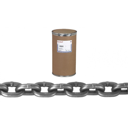Chaîne came en alliage, Syst&egrave;me 8, Acier alli&eacute;, 1-1/4" x 60' (18,3 m) l, Calibre 80, Charge d'utilisation 72300 lb (36,15 tonnes) GTA Hardware Inc