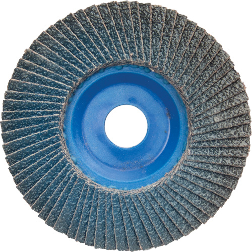 BlueFire R884P Coarse Grit Flap Disc, 5" x 7/8", Type 27, 60 Grit, Zirconia Alumina GTA Hardware Inc