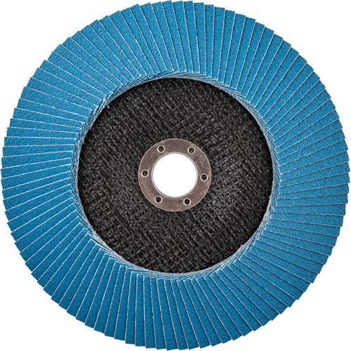 BlueFire R884P Coarse Grit Flap Disc, 7" x 7/8", Type 27, 80 Grit, Zirconia Alumina GTA Hardware Inc