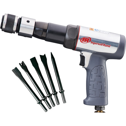 Ensemble de marteau pneumatique, 23,8 pi³/min, 1/4" NPTF, 2530 coups/min, 3/4" x 3-1/2" (19 mm x 89 mm) GTA Hardware Inc