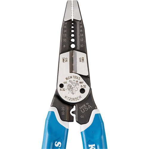 Outil polyvalent Klein-Kurve pour d&eacute;nuder, couper et sertir les fils, 8-1/4" lo, 8 - 20 AWG GTA Hardware Inc