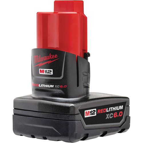 M12 Redlithium XC6.0 Battery, Lithium-Ion, 12 V, 6 Ah GTA Hardware Inc