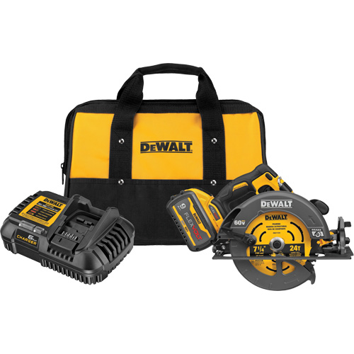 FlexVolt&reg; Max Brushless Circular Saw with Electric Brake Kit, 7-1/4", 60 V GTA Hardware Inc