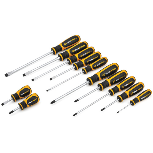 Phillips&reg;/Slotted Dual Material Screwdriver Set, 12 Pcs. GTA Hardware Inc