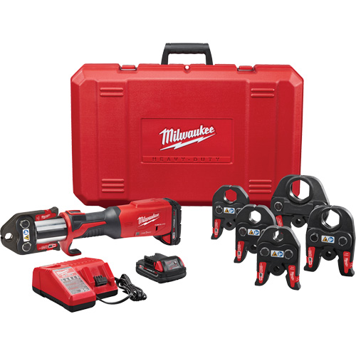 M18 Force Logic Press Tool with One-Key & CTS Jaws Kit, 1/2" - 2", Power Driven GTA Hardware Inc