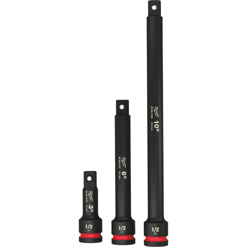 Jeu de rallonges pour douilles Shockwave Impact-Duty, Chocs, Prise 1/2", 3"/6"/10" lo GTA Hardware Inc