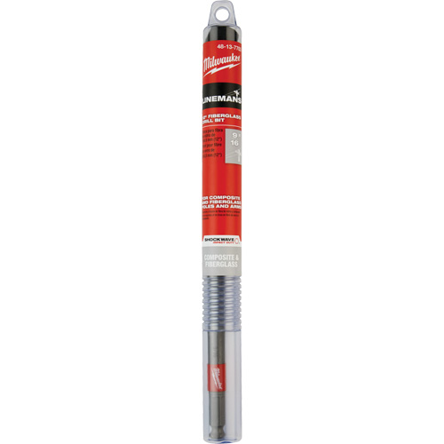 Shockwave Impact Duty Lineman's Fiberglass Drill Bit, 9/16", Carbide GTA Hardware Inc