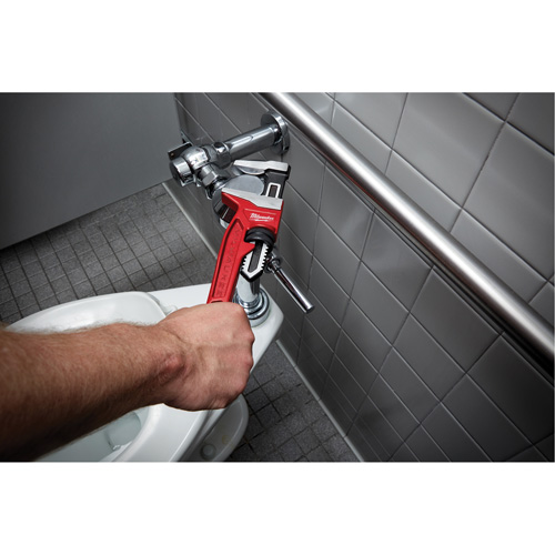 Cl&eacute; &agrave; tuyau &agrave; m&acirc;choires lisses, Cap des m&acirc;choires 2-5/8", Longueur 12", Fini Rev&ecirc;tement en poudre, Prise Ergonomique GTA Hardware Inc