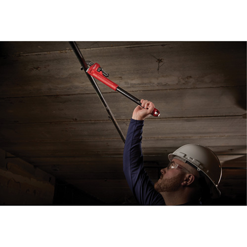 Cl&eacute; &agrave; tuyau adaptable Cheater, Cap des m&acirc;choires 2-1/2", Longueur 18"/24"/10", Fini Rev&ecirc;tement en poudre, Prise Ergonomique GTA Hardware Inc