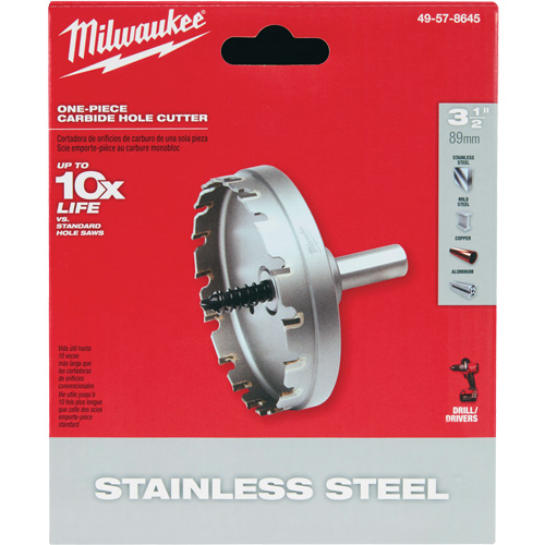 Scies-cloches au carbure monobloc, 3-1/2", Profondeur de la coupe de 3/16" GTA Hardware Inc