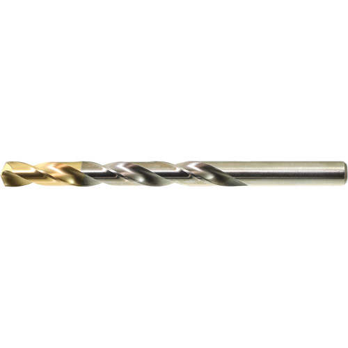 Foret court &agrave; pointe en nitrure de titane DRILLCO, Acier rapide, #1, 3-7/8" lo, 2-5/8" Cannelure, 135° Angle GTA Hardware Inc