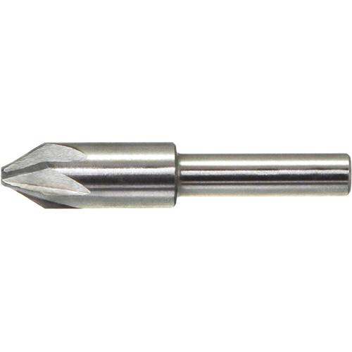 DRILLCO Chatterless Countersink, 3/16", High Speed Steel, 82° Angle, 6 Flutes GTA Hardware Inc