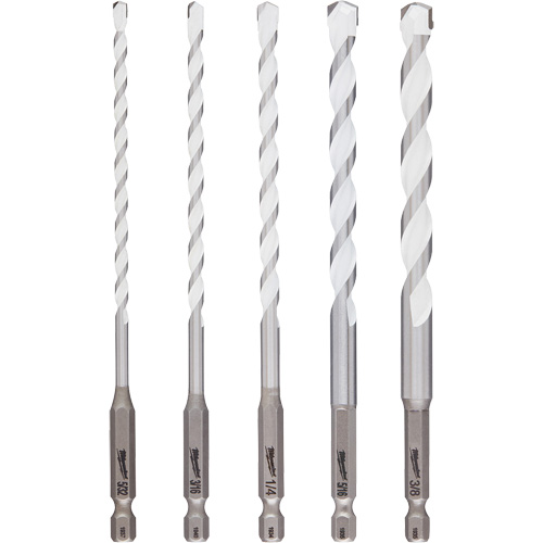 Shockwave Multi-Material Drill Bit Set, 5 Pieces, Carbide GTA Hardware Inc