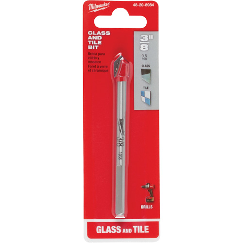 Glass & Tile Bit, 3/8", Carbide GTA Hardware Inc