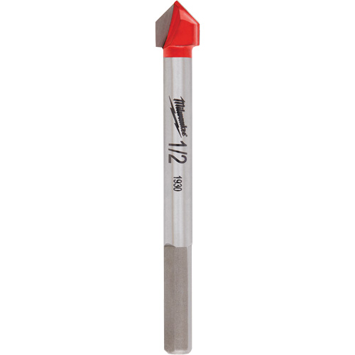 Glass & Tile Bit, 1/2", Carbide GTA Hardware Inc