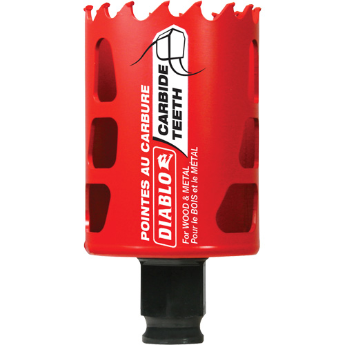 Wood & Metal Hole Saw, 1-7/8", 2-3/8" Depth of Cut, Carbide GTA Hardware Inc