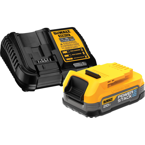 Ensemble de batterie et chargeur compacts Max* Powerstack, Lithium-ion, 20 V, 1,7 A GTA Hardware Inc