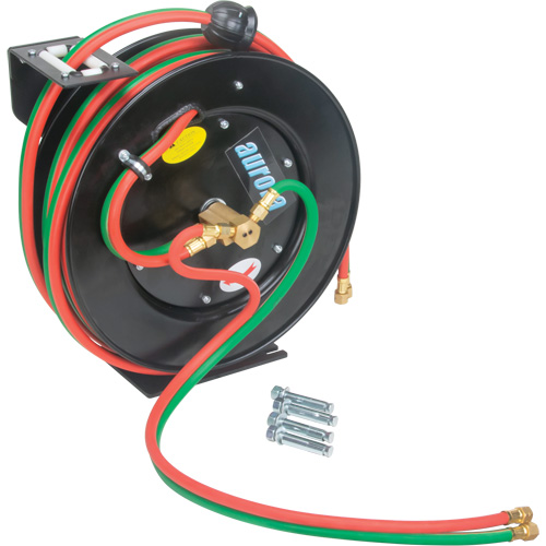 Welding Hose Reel, Welding Gases, 1/4" x 25', Single Hose, 300 psi GTA Hardware Inc