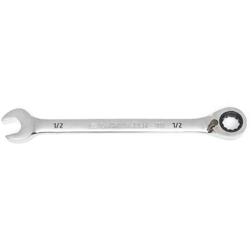 Cl&eacute; &agrave; cliquets r&eacute;versible &agrave; 90 dents, 12 pans, 1/2", Fini Chrome/Poli GTA Hardware Inc