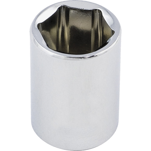 Regular Chrome Socket, 1/2", 3/8" Drive, 6 Points GTA Hardware Inc