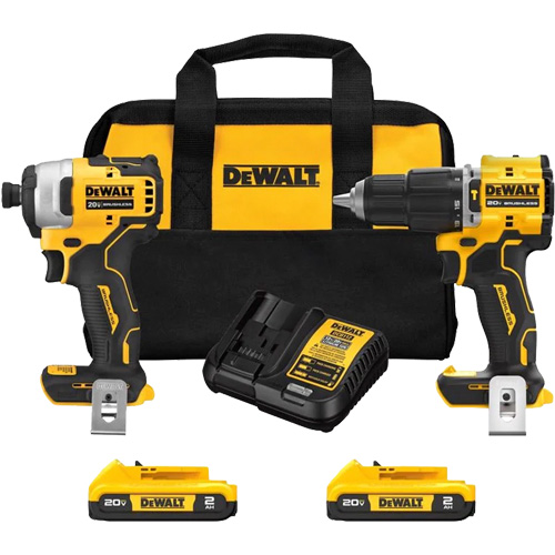 Ensemble combin&eacute; Atomic &agrave; deux outils sans fil et sans balais, Lithium-ion, 20 V GTA Hardware Inc