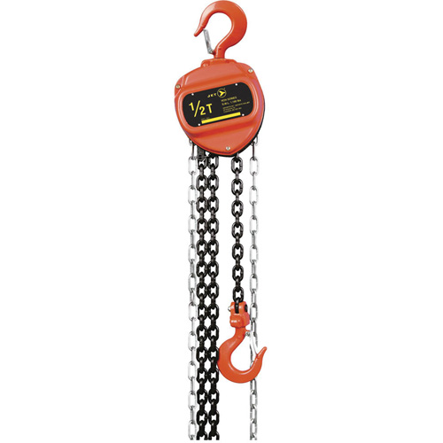 VCH Series Chain Hoist, 20' Lift, 2200 lbs. (1 tons) Capacity, Heat-Treated Alloy Steel Chain GTA Hardware Inc