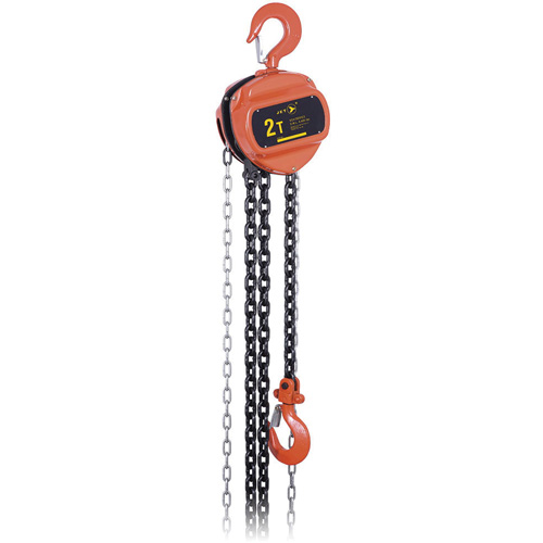 VCH Series Chain Hoist, 10' Lift, 4400 lbs. (2 tons) Capacity, Heat-Treated Alloy Steel Chain GTA Hardware Inc
