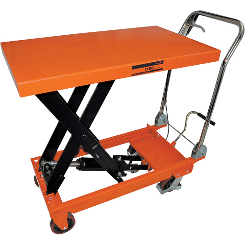 SLC-1100 SLC Series Hydraulic Scissor Lift Cart, 39" L x 21" W, 1100 lbs. Cap. GTA Hardware Inc