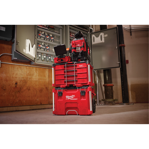 PackOut 4-Drawer Tool Box, 16-3/10" x 22-1/5" x 14-3/10", Red GTA Hardware Inc