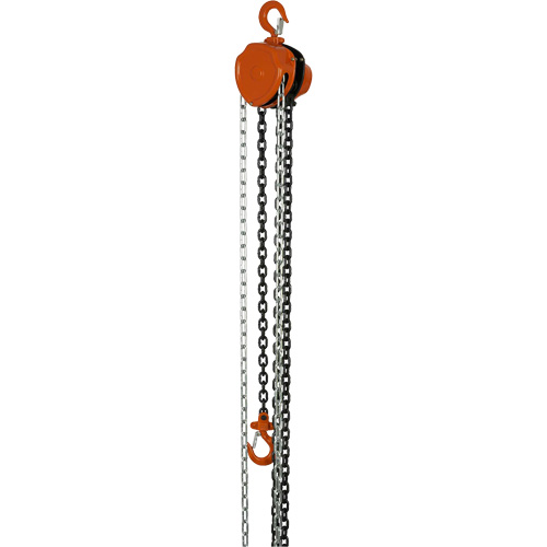 VHC Series Chain Hoists, 10' Lift, 1100 lbs. (0.5 tons) Capacity, Alloy Steel Chain GTA Hardware Inc