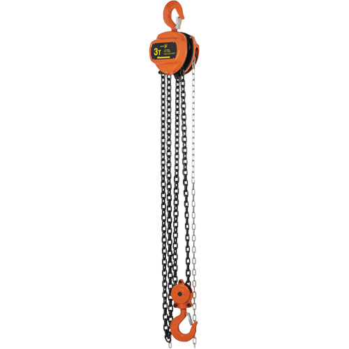 VHC Series Chain Hoists, 10' Lift, 6600 lbs. (3 tons) Capacity, Alloy Steel Chain GTA Hardware Inc