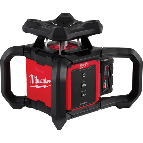 M18 Red Exterior Rotary Laser Level Kit with Receiver, 2000' (609.6 m) GTA Hardware Inc