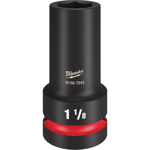 Douille &agrave; paroi extra mince Shockwave Impact Duty, Chocs, 1-1/8", Prise 1", 6 pans, Profond GTA Hardware Inc
