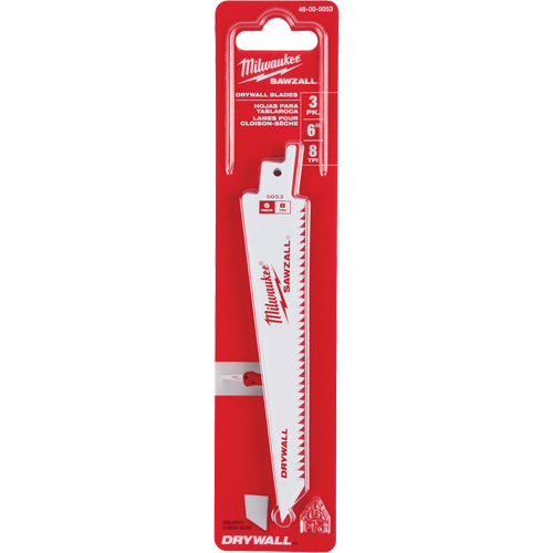 Lames Sawzall 8 TPI pour cloison s&egrave;che GTA Hardware Inc
